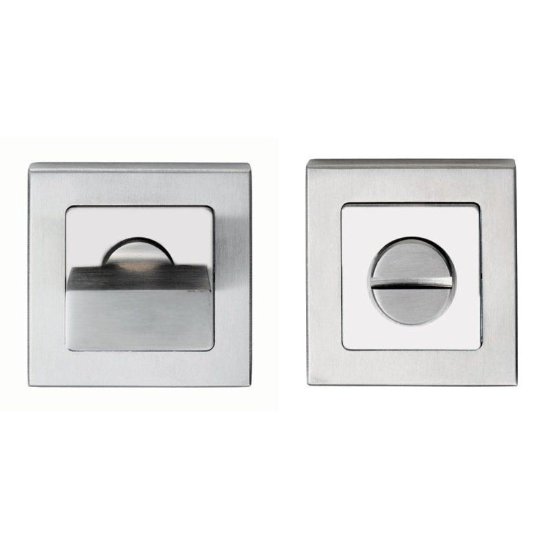 TURN & RELEASE - 5MM SPINDLE - PUSH-ON SQUARE ROSE_x005F
 - BRIGHT STAINLESS STEEL/SATIN STAINLESS STEEL - SET