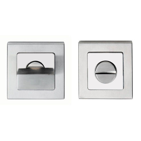 TURN & RELEASE - 5MM SPINDLE - PUSH-ON SQUARE ROSE_x005F
 - BRIGHT STAINLESS STEEL/SATIN STAINLESS STEEL - SET