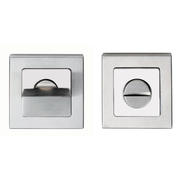 TURN & RELEASE - 5MM SPINDLE - PUSH-ON SQUARE ROSE_x005F
 - BRIGHT STAINLESS STEEL/SATIN STAINLESS STEEL - SET