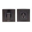 TURN & RELEASE - 5MM SPINDLE - PUSH-ON SQUARE ROSE_x005F
 - MATT BLACK - SET
