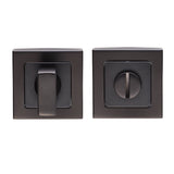TURN & RELEASE - 5MM SPINDLE - PUSH-ON SQUARE ROSE_x005F
 - MATT BLACK - SET