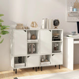 Stackable Bookcase with Adjustable Shelf and Cubes-White