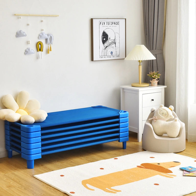 Stackable Daycare Cot with Easy Lift Corner & Detachable Oxford Cloth