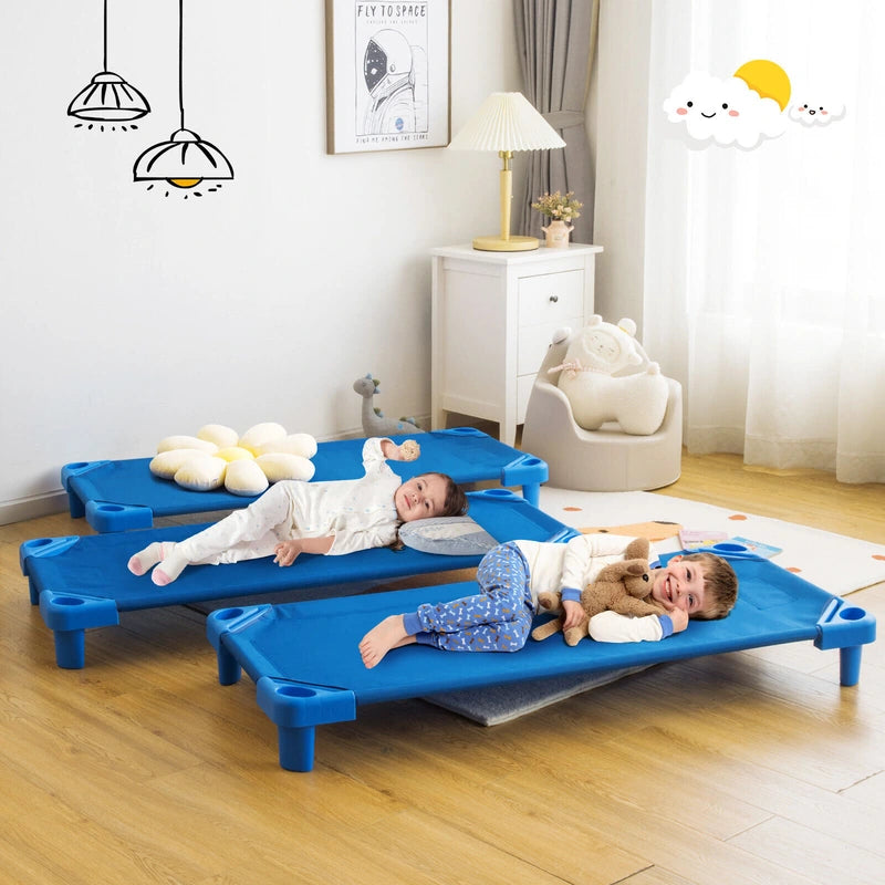 Stackable Daycare Cot with Easy Lift Corner & Detachable Oxford Cloth