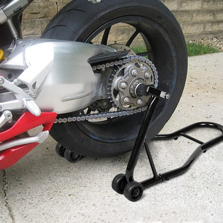Motorcycle repair stand rear wheel Professional motorcycle stand at the rear with rubber mount