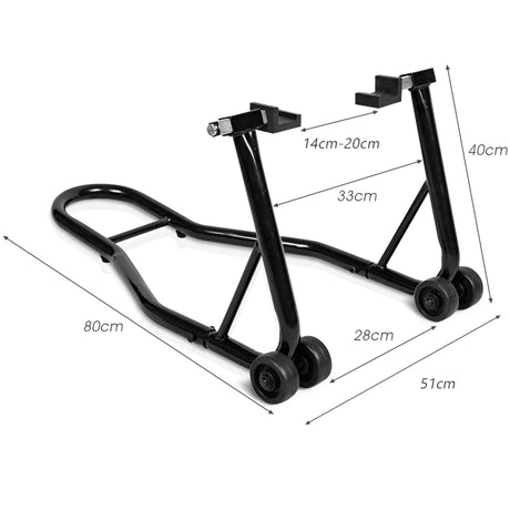 Motorcycle repair stand rear wheel Professional motorcycle stand at the rear with rubber mount