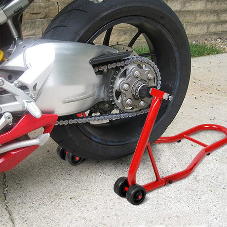 Assembly stand motorcycle jack motorcycle stand racing stand front/rear red