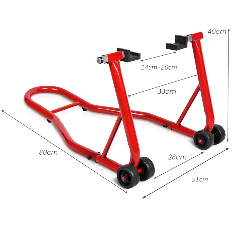 Assembly stand motorcycle jack motorcycle stand racing stand front/rear red
