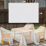 Outsunny 4 x 6m Waterproof Tarpaulin, Heavy Duty 140GSM Tear-Resistant PE Tarp with Reinforced Grommets, UV Protected Cover