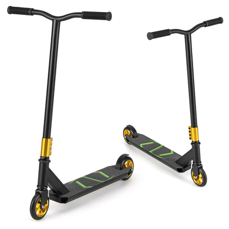 Stunt Scooter Pro Trick Scooter with 2 PU Wheels for Kids-Black