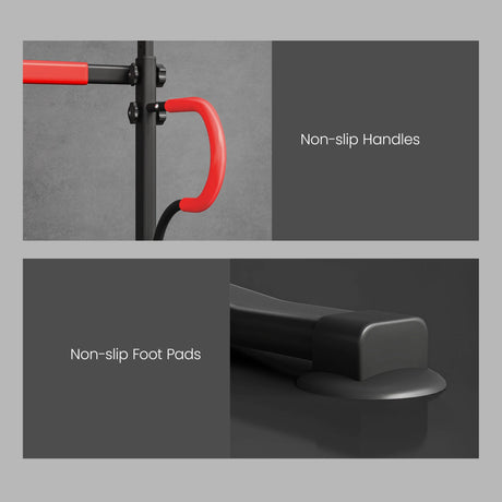 HOMCOM Steel Multi-Use Exercise Power Tower Pull Up Station Adjustable Height W/ Grips