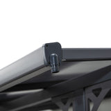 Outsunny 4.35 x 3m Outdoor Patio Gazebo Pergola, Retractable Pergola Canopy Aluminum Post & PC Roof,  Grey