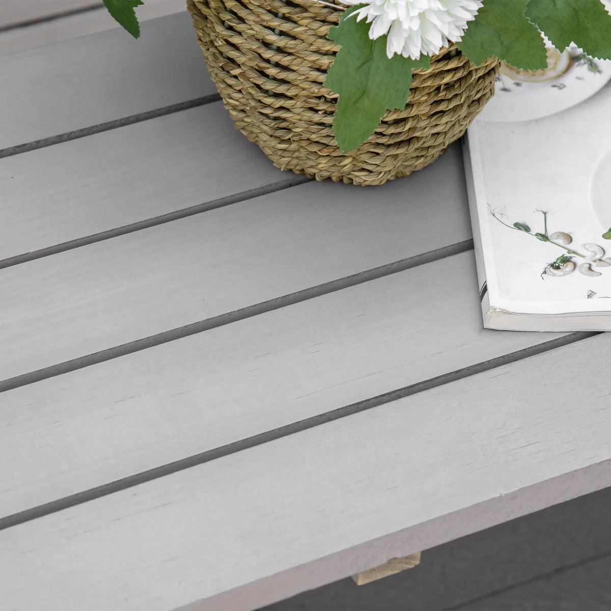 Outsunny Wooden Cart Wagon Wheel 2 Seater Garden Bench Outdoor Garden Armrest Chair Rustic High Back Loveseat Grey
