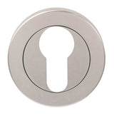 STEELWORX - ESCUTCHEON EURO PROFILE ON CONCEALED FIX ROUND ROSE - SATIN STAINLESS STEEL - 50 x 6 - EACH