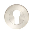STEELWORX - ESCUTCHEON EURO PROFILE ON CONCEALED FIX THREADED ROUND ROSE - SATIN STAINLESS STEEL - 53 x 8 - EACH