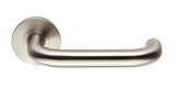 STEELWORX 316 GRADE 19MM SAFETY LEVER ON 53 X 8MM THREADED ROSE SPRUNG GRADE 4 - SATIN STAINLESS STEEL - 19MM - PAIR