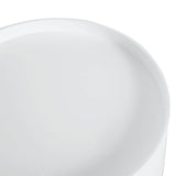 HOMCOM Modern Side Table, Small Coffee Table, Round Bedside Table with Drawer and Wood Legs for Living Room, Bedroom, White