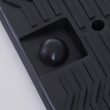 DURHAND 2 Pieces Car Ramps Heavy Duty 2.5 Ton Motorhome Levelling Ramps, Plastic Garage Workshop Car Lift, Portable Automotive Vehicle Campervan Car Ramp, Black