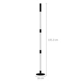 HOMCOM LED Floor Lamp with Reading Light, 360 RGB Detachable Corner Floor Lamp with App & Remote Control, Standing Lamp with Music Sync & Timing, for Living Room, Game Room, Dark Grey