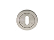 ESCUTCHEON - LOCK PROFILE - SCREW-ON ROUND ROSE - SATIN STAINLESS STEEL - 52 x 7 - EACH