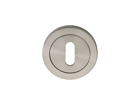 ESCUTCHEON - LOCK PROFILE - SCREW-ON ROUND ROSE - SATIN STAINLESS STEEL - 52 x 7 - EACH