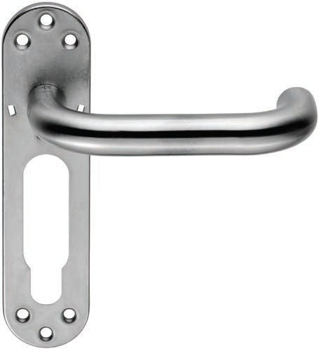 SW123SSS LEVER ON INNER STEEL BACKPLATE - PAIRS- SATIN G316 - SATIN STAINLESS STEEL - 140 - PAIR