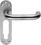 SW123SSS LEVER ON INNER STEEL BACKPLATE - PAIRS- SATIN G316 - SATIN STAINLESS STEEL - 140 - PAIR