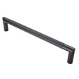20MM DIA. CROWN KNURLED PULL HANDLE - 300MM C/C - BOLT THROUGH FIXING_x005F
 - MATT BLACK - EACH