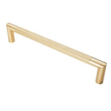 20MM DIA. CROWN KNURLED PULL HANDLE - 300MM C/C - BOLT THROUGH FIXING_x005F
 - SATIN PVD - EACH