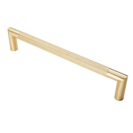 20MM DIA. CROWN KNURLED PULL HANDLE - 300MM C/C - BOLT THROUGH FIXING_x005F
 - SATIN PVD - EACH