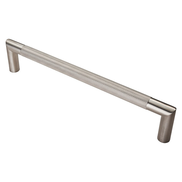 20MM DIA. CROWN KNURLED PULL HANDLE - 300MM C/C - BOLT THROUGH FIXING_x005F
 - SATIN STAINLESS STEEL - EACH