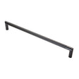 20MM DIA. CROWN KNURLED PULL HANDLE - 450MM C/C - BOLT THROUGH FIXING_x005F
 - MATT BLACK - EACH