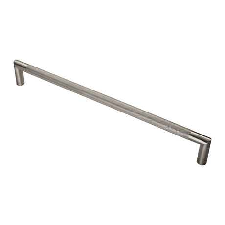 20MM DIA. CROWN KNURLED PULL HANDLE - 450MM C/C - BOLT THROUGH FIXING_x005F
 - SATIN STAINLESS STEEL - EACH