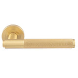 SYNTAX LEVER ON CONCEALED FIX ROUND ROSE OSA (SATIN BRASS) - Satin Brass - PAIR