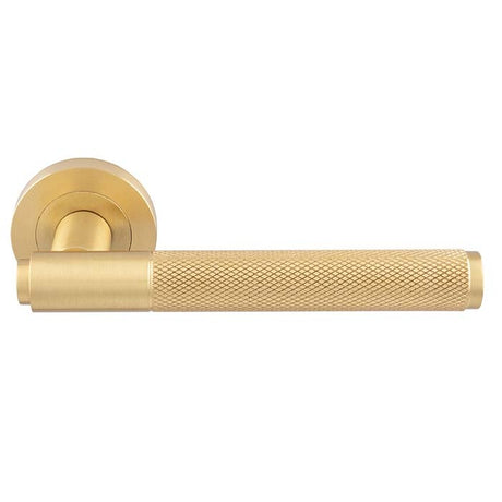 SYNTAX LEVER ON CONCEALED FIX ROUND ROSE OSA (SATIN BRASS) - Satin Brass - PAIR
