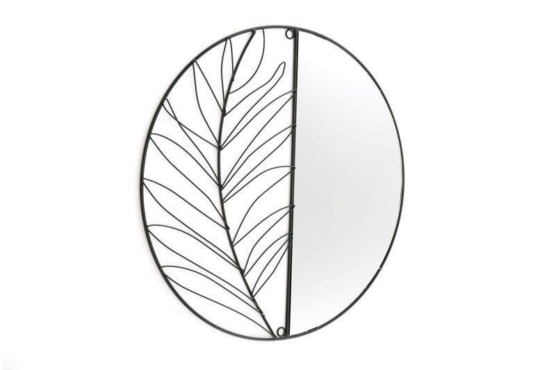 Synergy Metal Wall Leaf Mirror 50cm