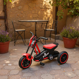 AIYAPLAY Kids Tricycle Baby Trike, Kids Trike with Pedal, 3 Wheel Toddler Balance Bike for Indoor Outdoor Use, Red