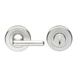 LARGE TURN & RELEASE - 5MM SPINDLE - SCREW-ON ROUND ROSE - POLISHED CHROME - SET