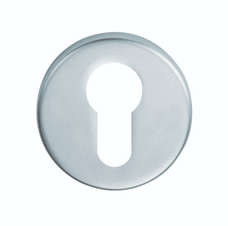 ESCUTCHEON - EURO PROFILE ON CONCEALED FIX PUSH ON ROUND ROSE - SATIN CHROME - 52MM - EACH