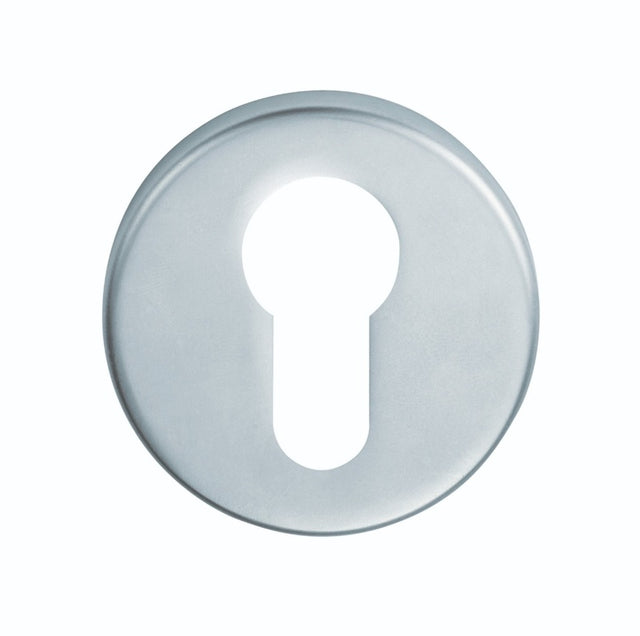 ESCUTCHEON - EURO PROFILE ON CONCEALED FIX PUSH ON ROUND ROSE - SATIN CHROME - 52MM - EACH