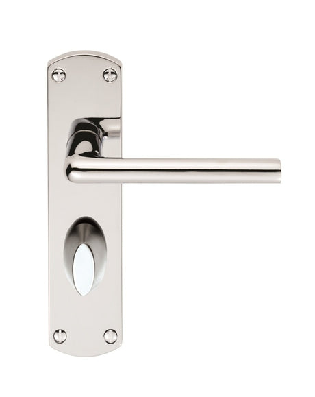 SEROZZETTA UNO LEVER ON BACKPLATE - BATHROOM 57MM C/C - POLISHED CHROME - 42MM X 170MM - PAIR