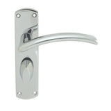 SEROZZETTA TRES LEVER ON BACKPLATE - BATHROOM 57MM C/C - POLISHED CHROME - 42MM X 170MM - PAIR