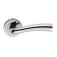 CINCO LEVER ON SPRUNG PUSH-ON ROUND ROSE - POLISHED CHROME - 52 MM DIA - PAIR