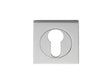 ESCUTCHEON - EURO PROFILE - SQUARE ROSE - POLISHED CHROME - 52MM - EACH