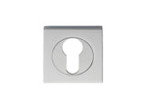 ESCUTCHEON - EURO PROFILE - SQUARE ROSE - POLISHED CHROME - 52MM - EACH