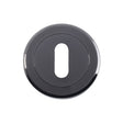 ESCUTCHEON - LOCK PROFILE - SCREW-ON ROUND ROSE - BLACK NICKEL - 52MM - EACH