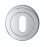 ESCUTCHEON - LOCK PROFILE - SCREW-ON ROUND ROSE - POLISHED CHROME - 52MM - EACH