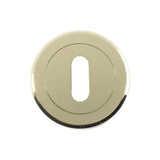 ESCUTCHEON - LOCK PROFILE - SCREW-ON ROUND ROSE - STAINLESS BRASS - 52MM - EACH