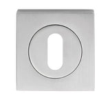 ESCUTCHEON - LOCK PROFILE - SQUARE ROSE - POLISHED CHROME - 52MM - EACH