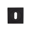 ESCUTCHEON - LOCK PROFILE - SQUARE ROSE - MATT BLACK - EACH